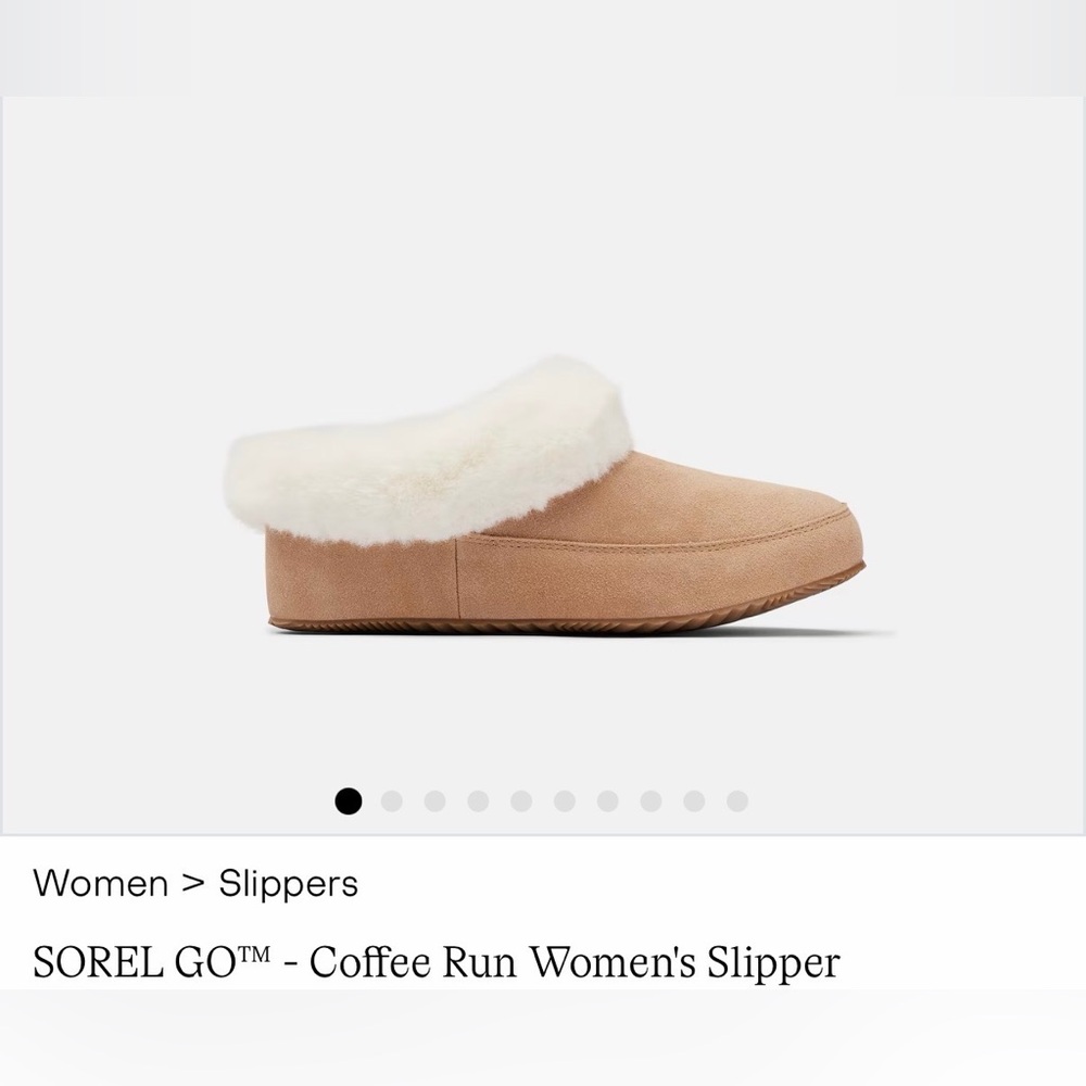 Sorel Women's Coffee Run Slippers in Tan and Cream